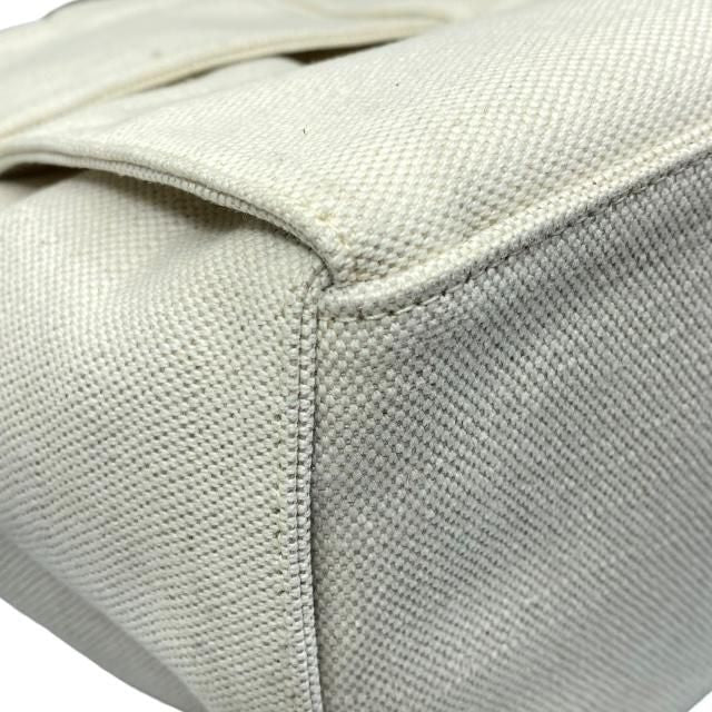 Bottega Veneta Arco Tote Handbag Intrecciato Canvas Leather White Black — view 4