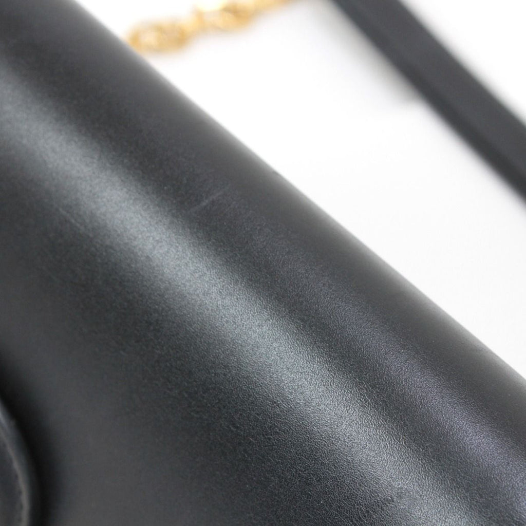 Celine Triomphe Chain Shoulder Bag Black — view 7