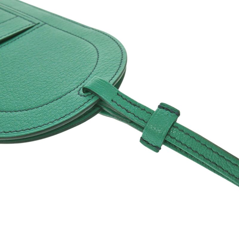 Hermes In The Loop Togo PM Vaux Epson Vert Jade Engraved D Green 0282 — view 4