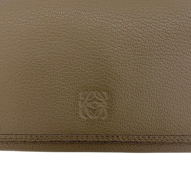 Loewe Bifold Long Wallet Beige Amazona Leather — view 9