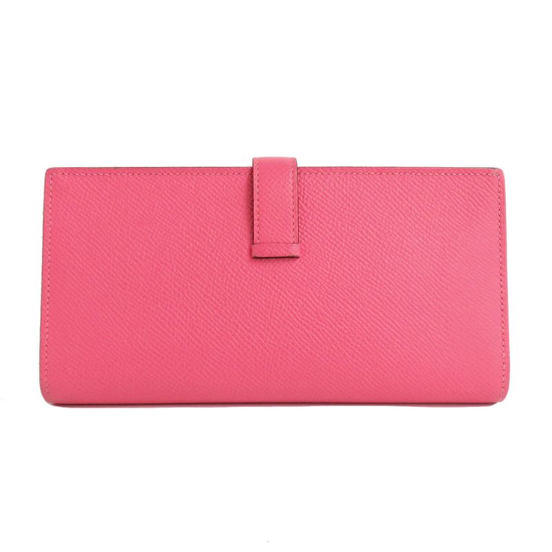 Hermes Bearn Souffle Rose Azare Vaux-epson Silver Hardware — view 2