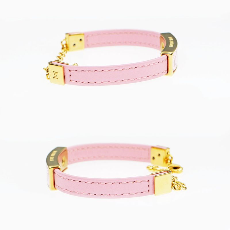 Louis Vuitton Bracelet Nanogram Enamel M8803 Z Pink Gdhardware Accessorie — view 4