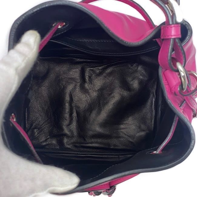Prada Draw String 2-Way Bag Pink Fuxia Fuchsia Bn2785 — view 7