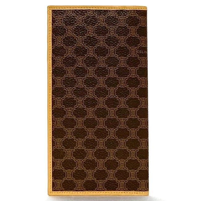 Celine Bifold Long Wallet Brown Beige Macadam — view 3