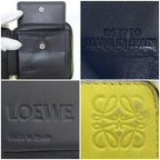 Loewe Round Zipper Fold Wallet Yellow — view 3