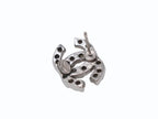 Chanel CC Logo Earrings 03 Rhinestone Metal Silver Clear — view 8
