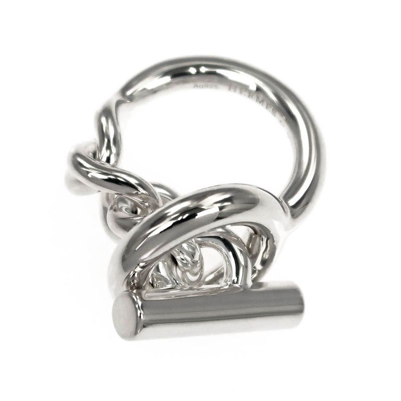 Hermes Ring Echape Croisette Size 51 AG 925 Silver Accessories — view 6