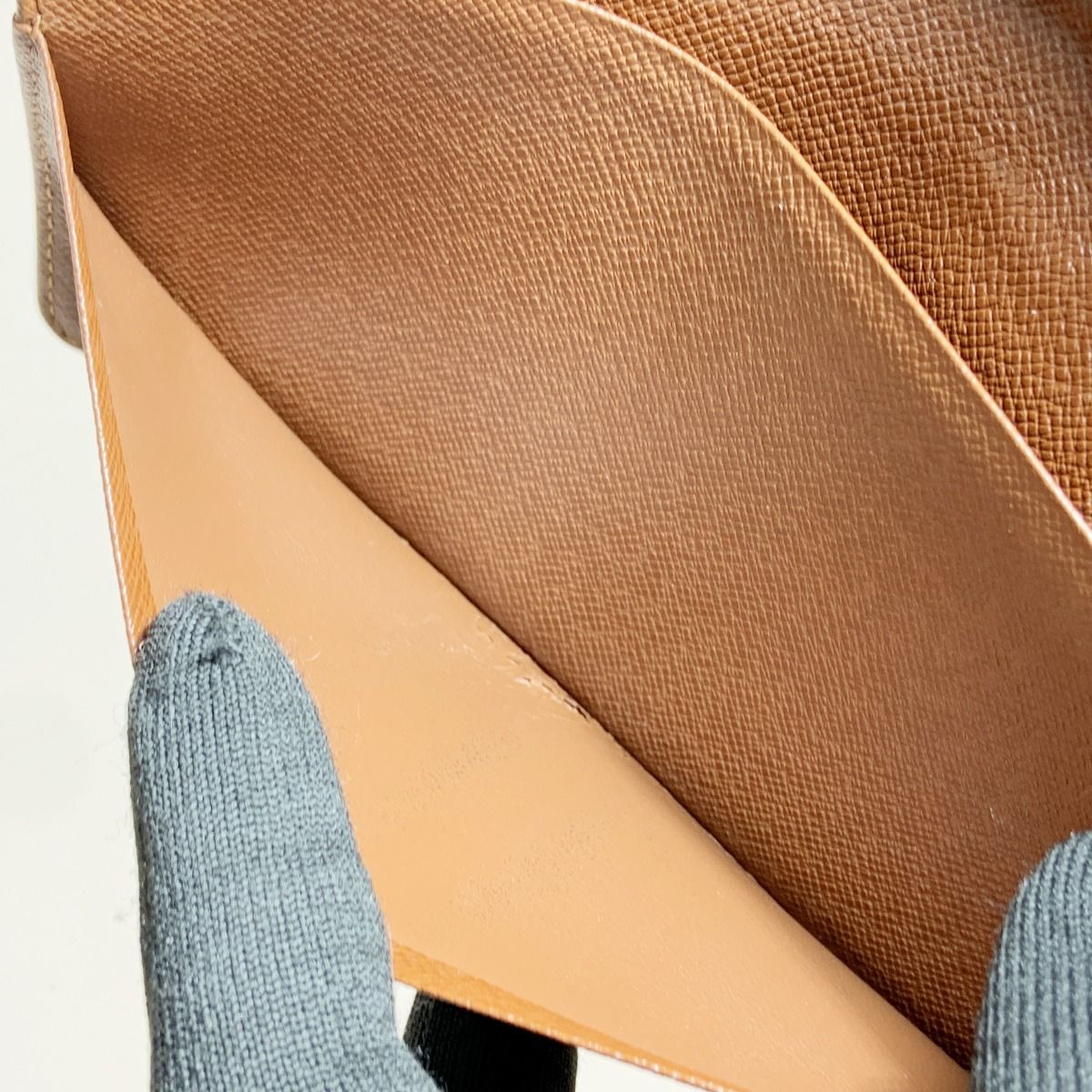 Louis Vuitton Monogram Card Holder Credit Bifold Long Bill Brown — view 7