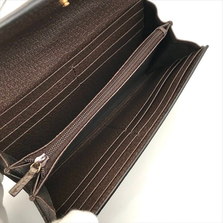 Gucci Ophidia GG Continental Wallet Leather Brown — view 8