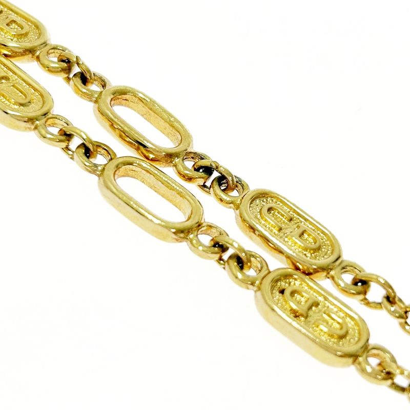 Christian Dior GP CD Logo Long Necklace Women Gold — view 5