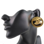 Chanel Coco Mark Gold Plated Black 49.8 g Earrings — view 3