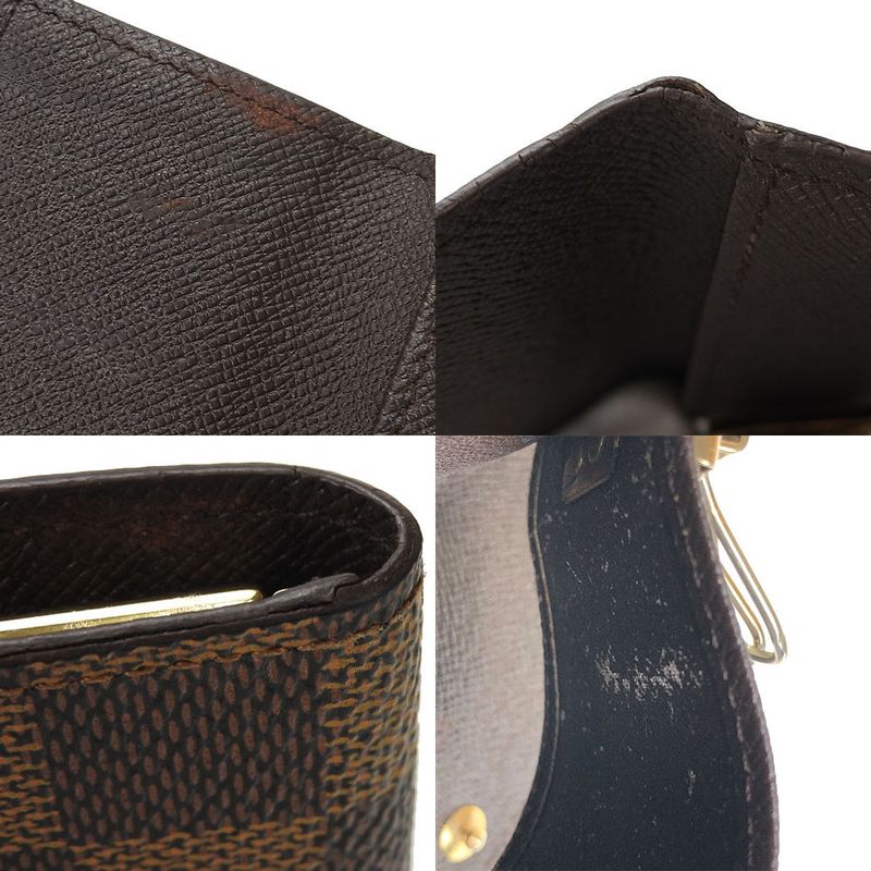 Louis Vuitton Key Case Multicles 4 Damier Canvas Brown Small Items — view 8
