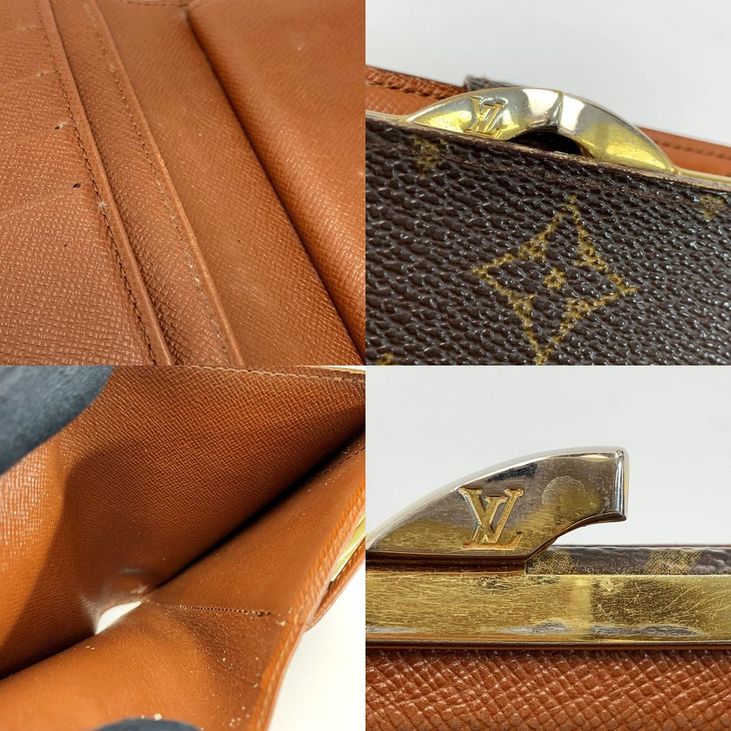 Louis Vuitton Nogram Portefeuille Viennois Brown Bifold Wallet Leather — view 7