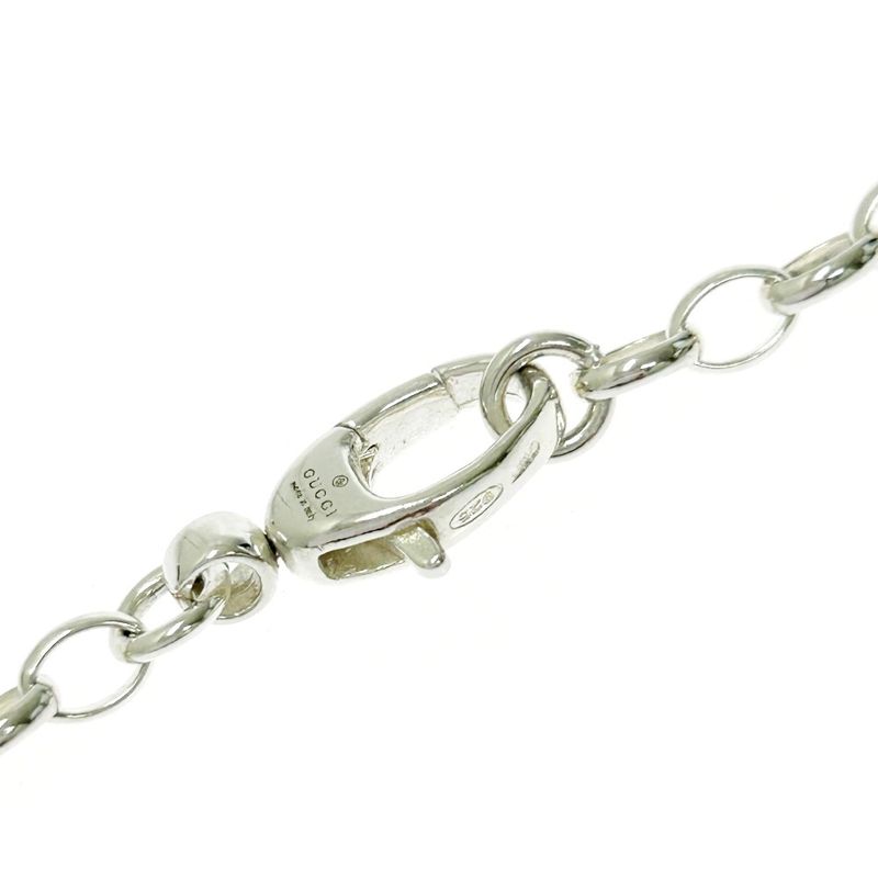 Gucci Silver Double G Necklace 15.0 925 Engraved — view 7