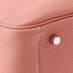 Hermes Lindy 34 Shoulder Bag Taurillon Clemence Crevette Silver — view 7