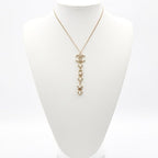Chanel Choker Gold Coco Mark Pearl Rhinestone Heart Star — view 8