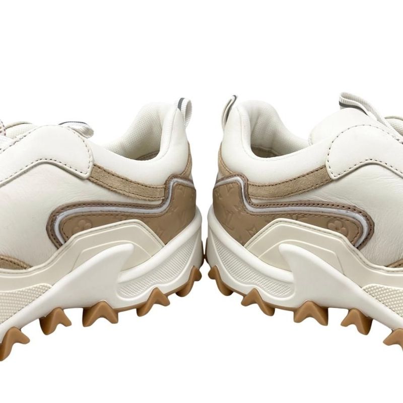 Louis Vuitton Sneakers Rush Line 1 Acxl0 36 Size Calf Leather Cles Beige — view 8