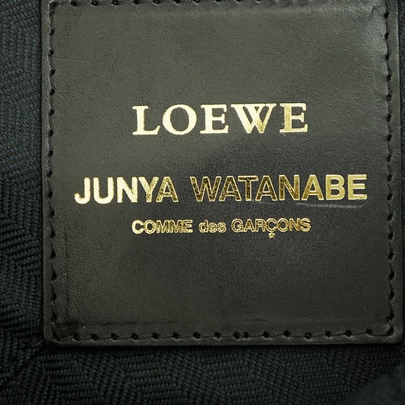 Loewe Comme Des Garcons Junya Watanabe Tote Bag Leather Black 1622 — view 7