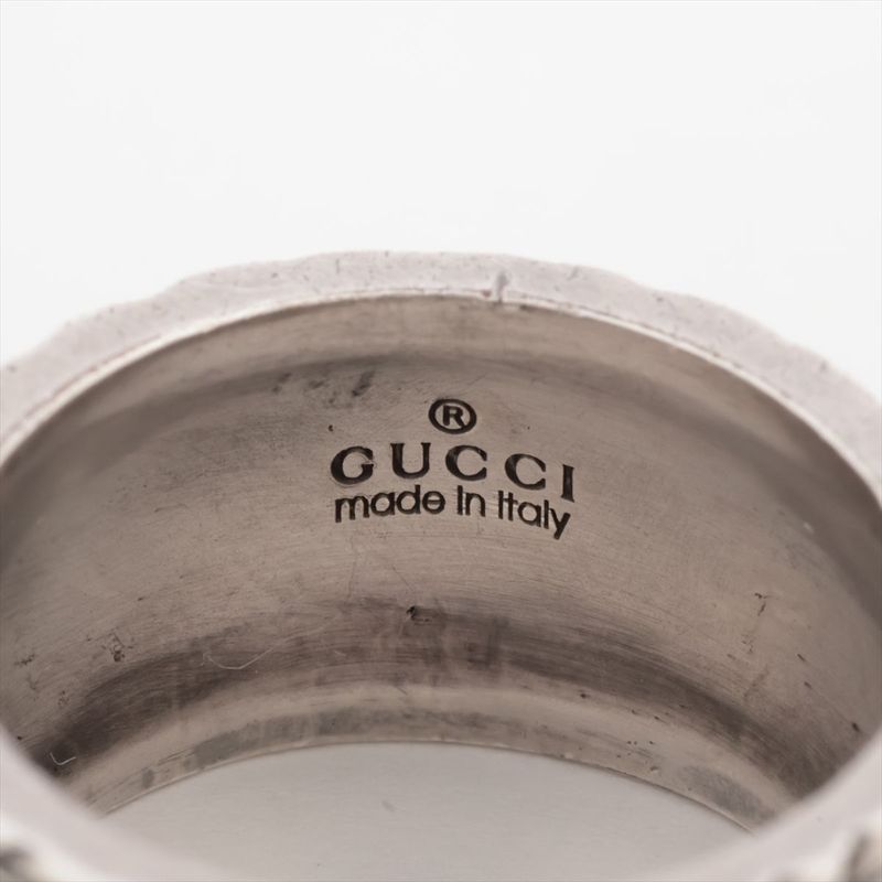 Gucci Taiga Head Arabesque Garden Silver Ring 8 — view 4