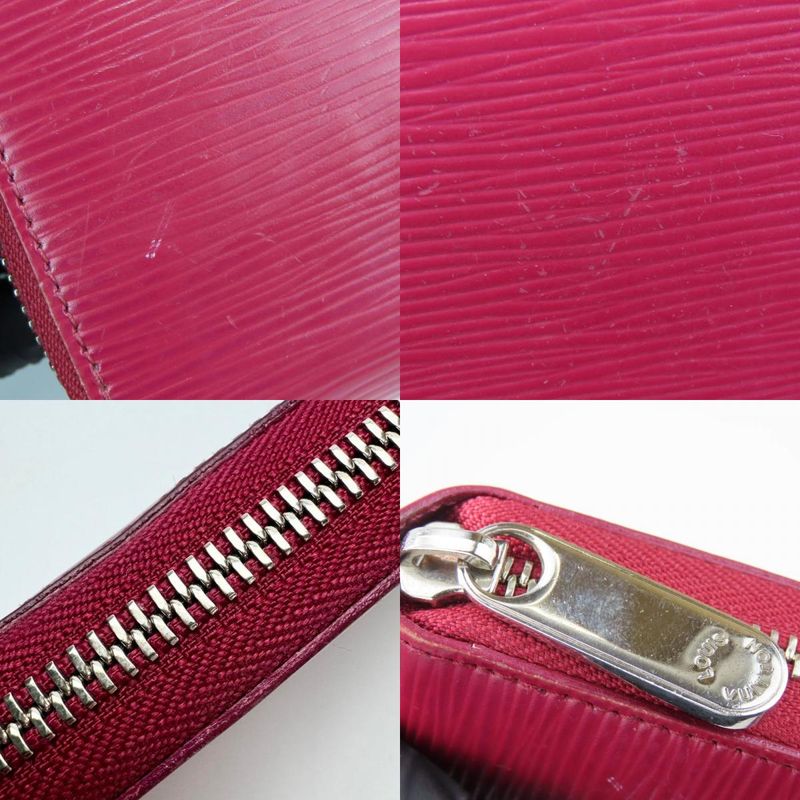 Louis Vuitton Long Wallet Zippy Epi Leather Fuchsia Bordeaux — view 5