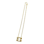 Celine Triomphe Logo Motif Frame Necklace Pendant Choker Accessory — view 6