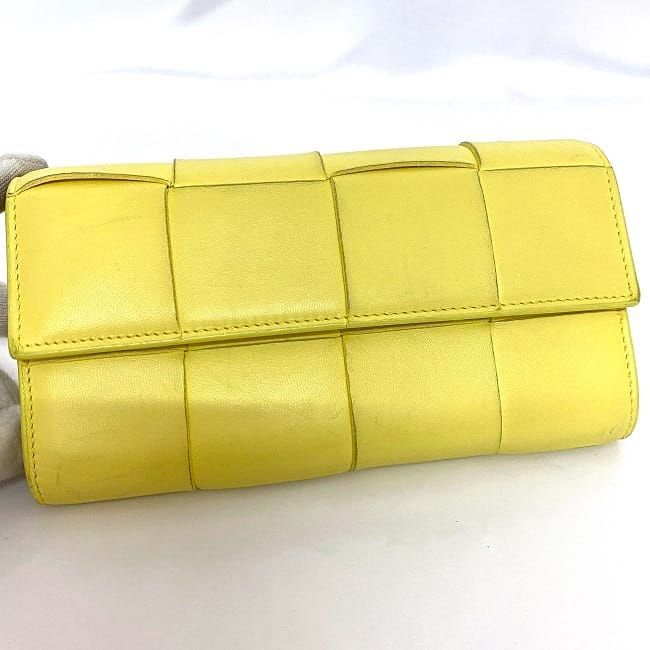 Bottega Veneta Foldable Long Wallet Yellow — view 9