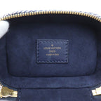 Louis Vuitton Monogram Laminated Jacquard Micro Vanity Shoulder Bag Navy — view 5