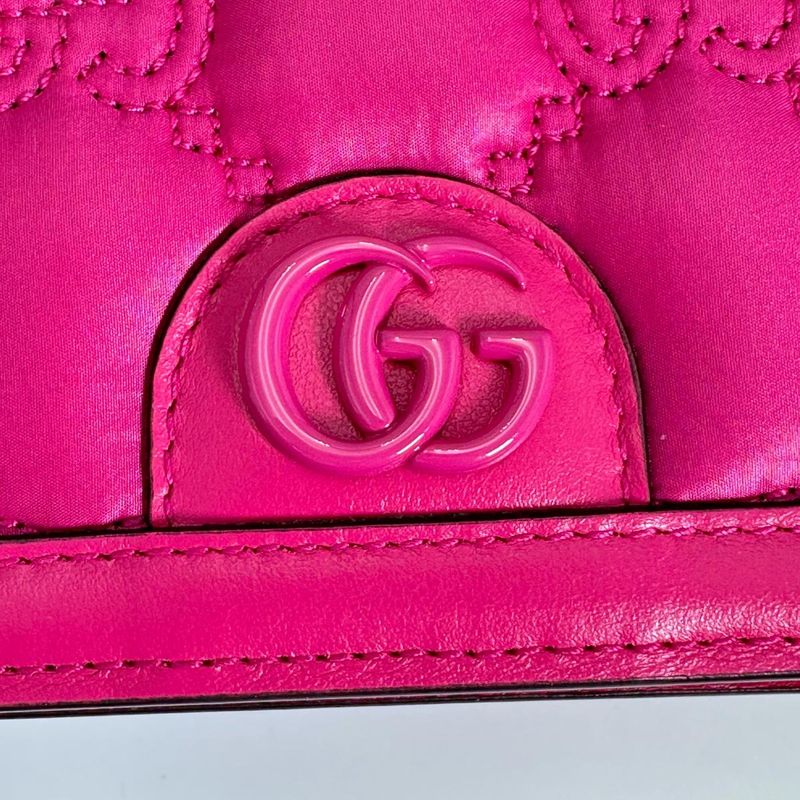 Gucci 2-Way Bag Handbag GG Mini Matelasse Pink — view 6
