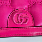 Gucci 2-Way Bag Handbag GG Mini Matelasse Pink — view 6