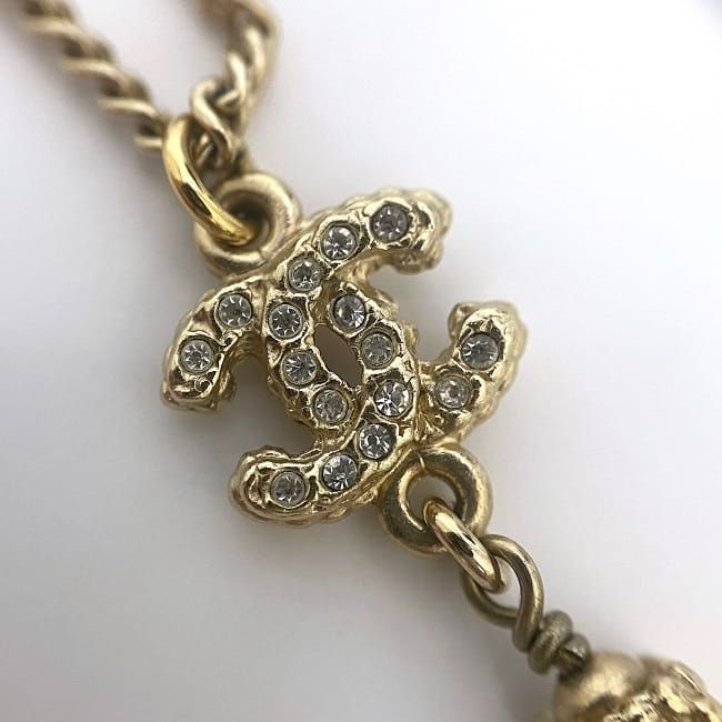 Chanel CC Long Necklace Gold Coco Mark GP A12 — view 9