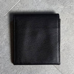 Chanel Coco Button Mark Leather Coin Case Black Gold Hardware Compact — view 5