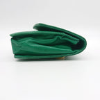 Chanel Pouch Caviar Leather Green CC Logo — view 3