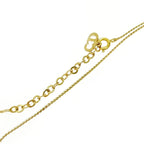 Christian Dior GP Rhinestone CD Logo Necklace Gold — view 6