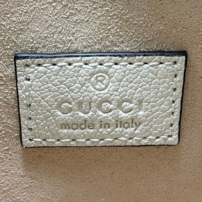 Gucci Mini Shoulder Bag Aphrodite White GG Marmont — view 7