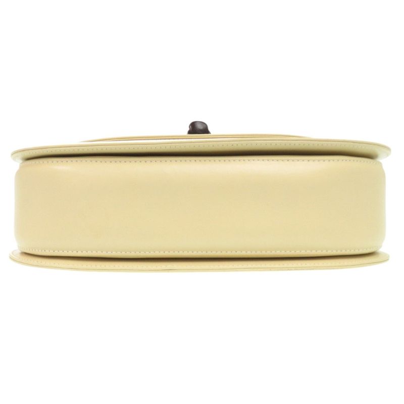 Gucci 2-Way Bamboo 000 1364 0633 Leather White Handbag 0703 — view 4
