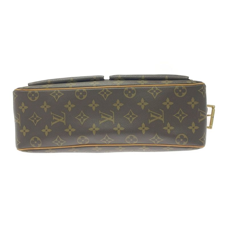 Louis Vuitton Monogram Viva Cite GM Shoulder Bag Brown — view 5