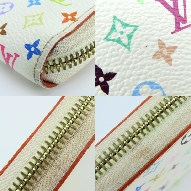 Louis Vuitton Long Wallet Zippy Monogram Multicolor Bronze White — view 5
