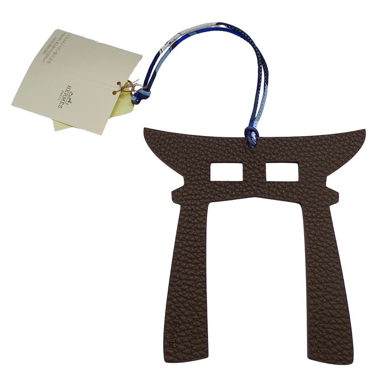 Hermes Charm Petite Ash Torii Vaux Epson Togo Purple Dark — view 2