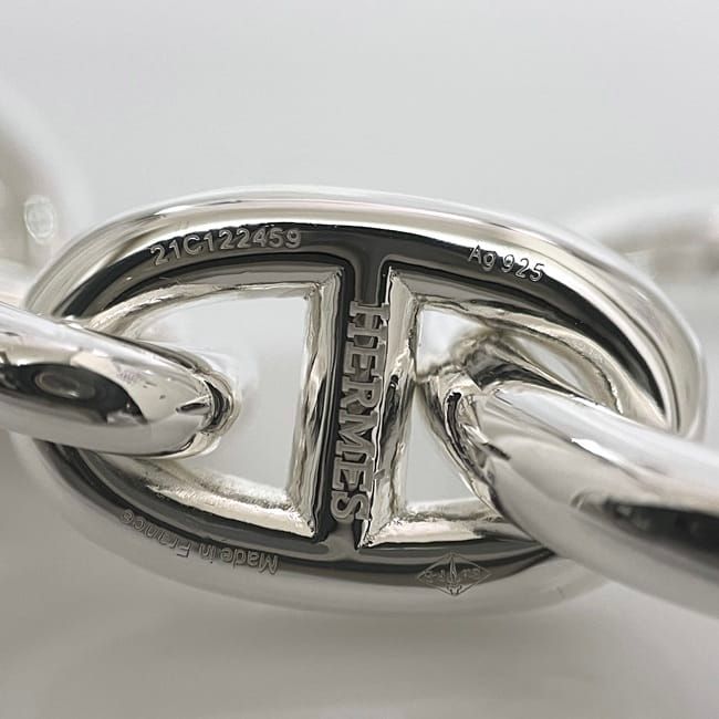Hermes Bracelet Chaine D'ancre MM 14 Frames Silver Ag — view 5