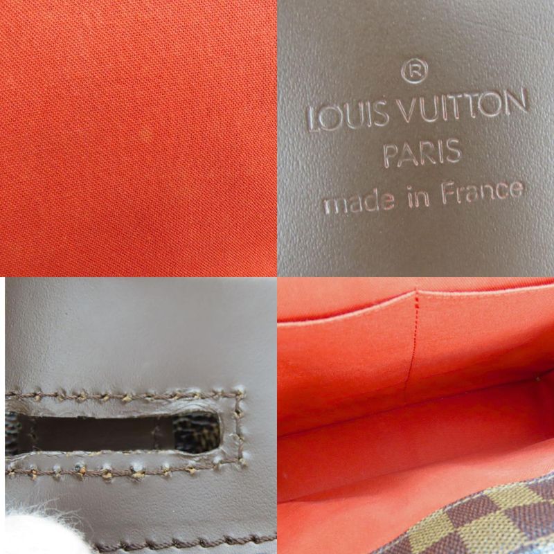 Louis Vuitton Shoulder Bag Broadway Damier Ebene Brown Gold Hardware — view 7