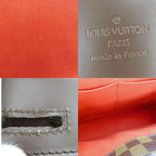 Louis Vuitton Shoulder Bag Broadway Damier Ebene Brown Gold Hardware — view 7