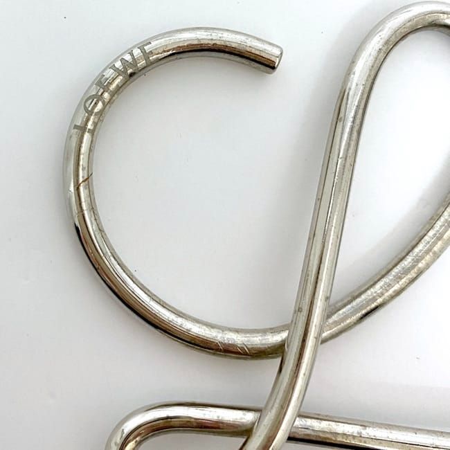 Loewe Key Ring Silver Anagram Metal — view 7