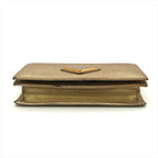Prada Saffiano Leather Bifold Card Case Gold — view 3