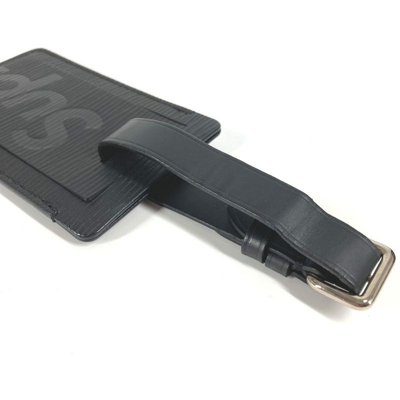 Louis Vuitton Name Tag Supreme Collaboration Epi Leather Noir Black — view 2