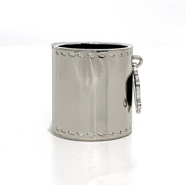 Hermes Scarf Ring Silver Saddle — view 6