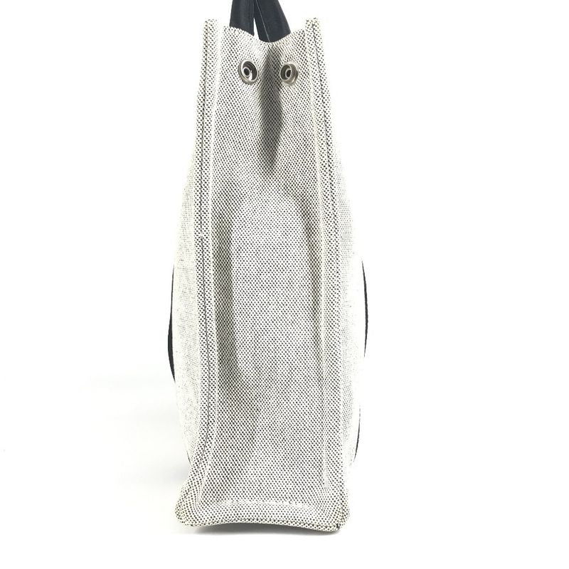 Hermes Handbag Sac Arne MM Toile Ash Black — view 3
