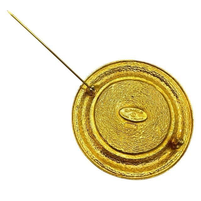 Chanel Cambon Line Circle Pin Brooch Accessories Small Coco Logo GP — view 8