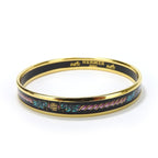 Hermes Bracelet Emile PM Metal Cloisonne Multicolor Black Gold Hardware — view 3