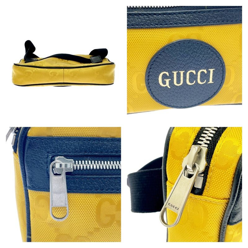 Gucci Nylon GG Pattern Off the Grid Body Bag Yellow — view 5
