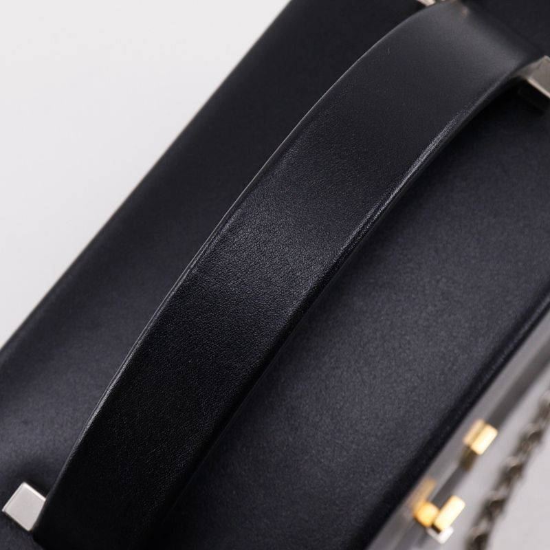 Hermes Cinetic 2-Way Leather Black a Shoulder Bag — view 5